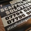 double sided scaffold banner signs