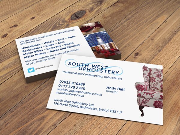 Business cards laminated matt or gloss