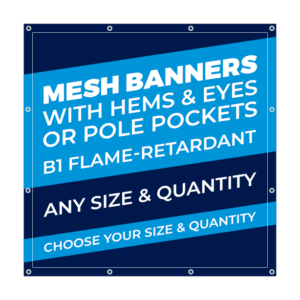 mesh banners large format